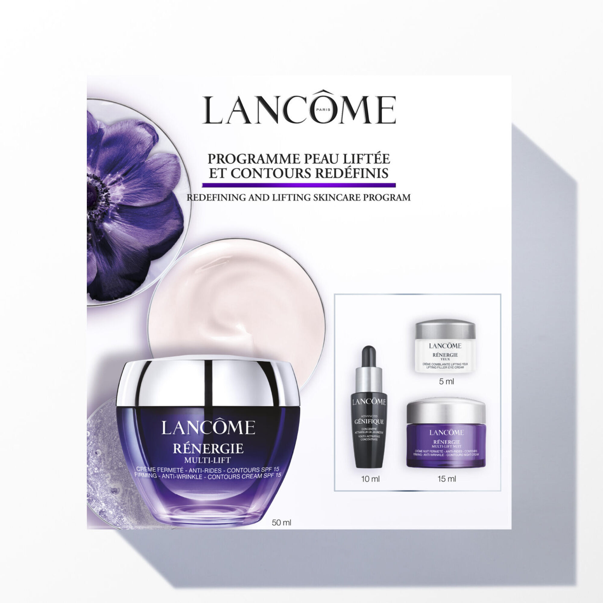 Discover RÉNERGIE MULTI-LIFT CREAM 50ML SET ✓ Free Sample with
