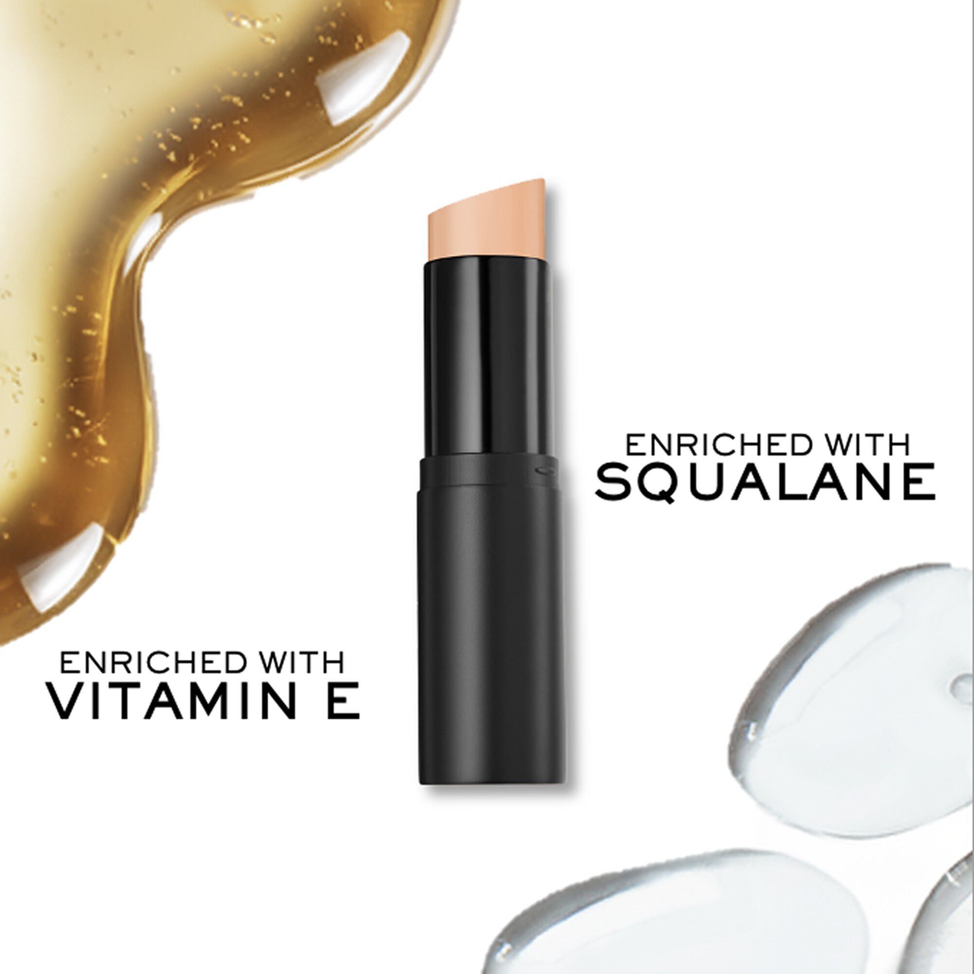 Enriched with vitamin E and Squalane