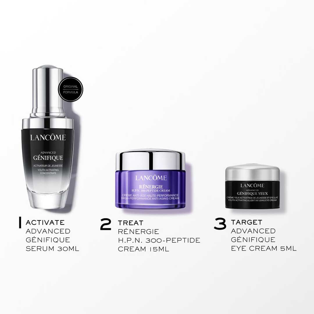 Discover ADVANCED GÉNIFIQUE SERUM 30ML SKINCARE SET ✓ Free Sample